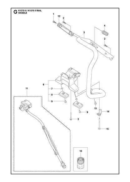 Husqvarna 579832701 onderdelentekening - positie 14