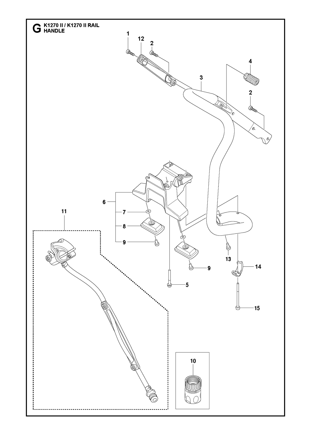 Husqvarna 581476222 onderdelentekening - positie 11