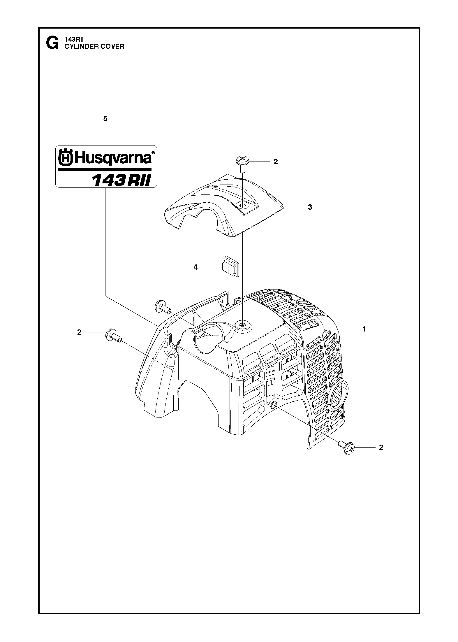 Husqvarna 505300501 onderdelentekening - positie 1