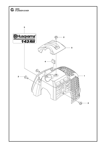 Husqvarna 505300601 onderdelentekening - positie 2