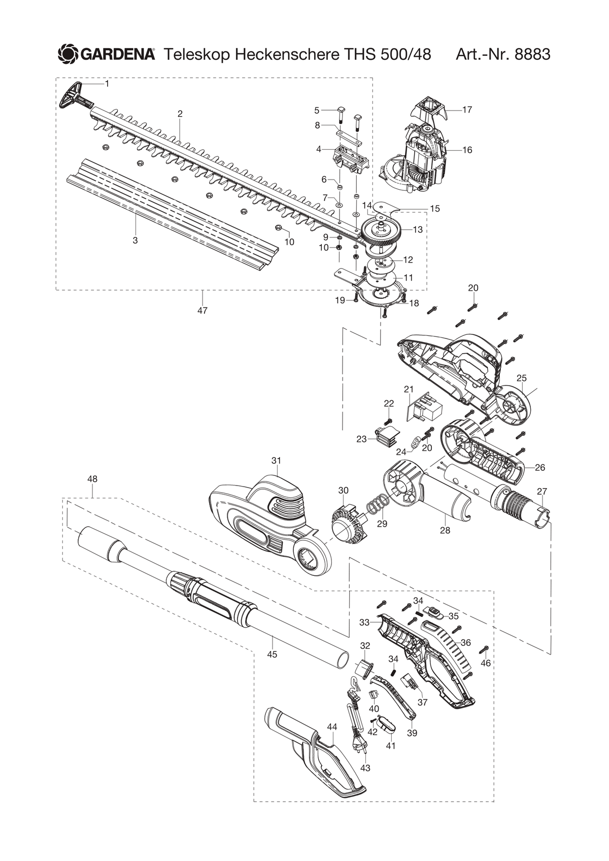Husqvarna 586647501 onderdelentekening - positie 19