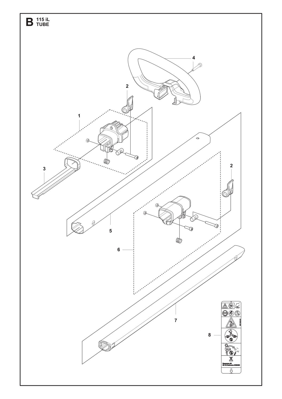 Husqvarna 588755002 onderdelentekening - positie 4