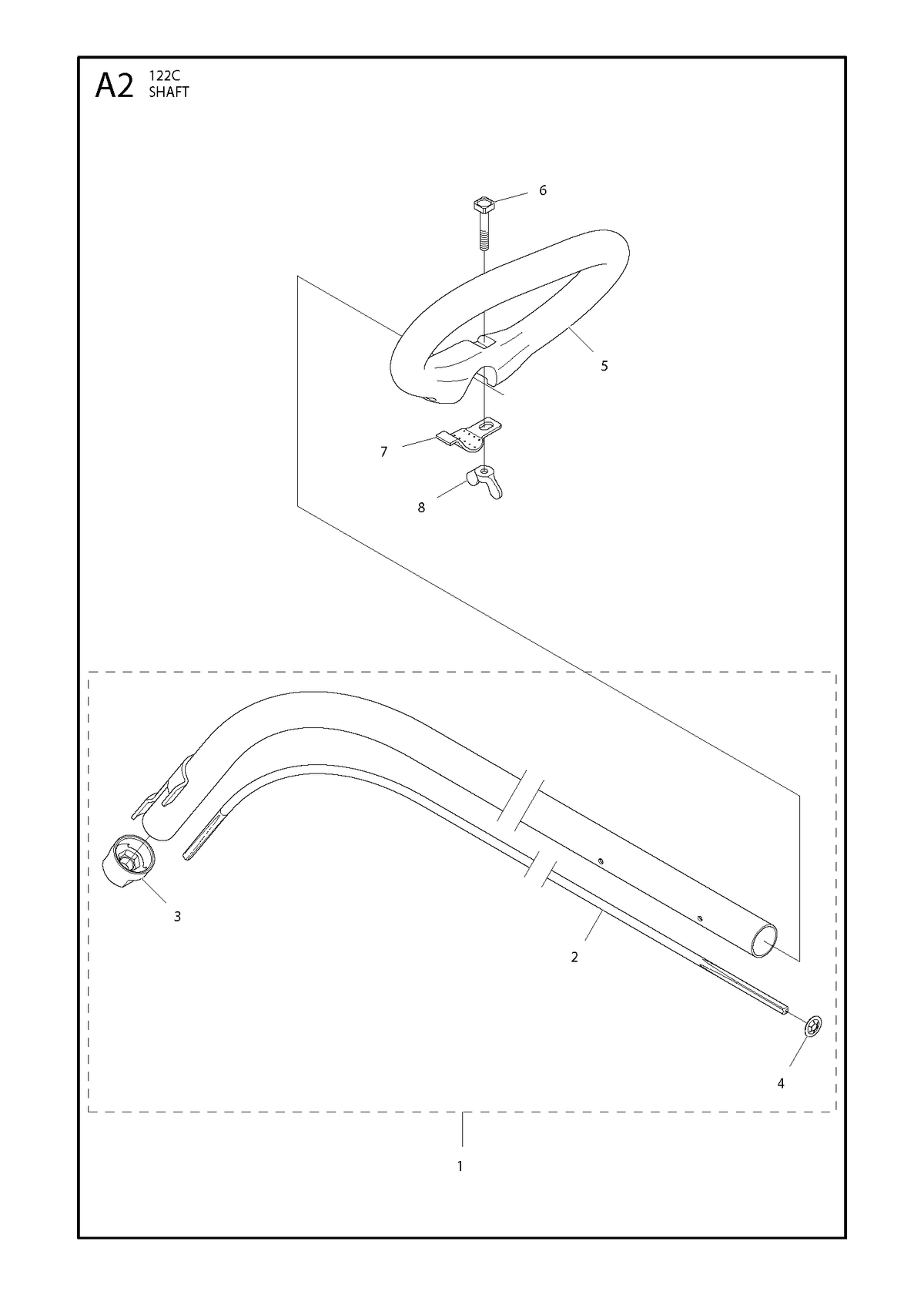 Husqvarna 574316404 onderdelentekening - positie 2