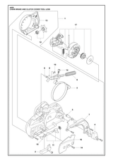 Husqvarna 504542801 onderdelentekening - positie 2