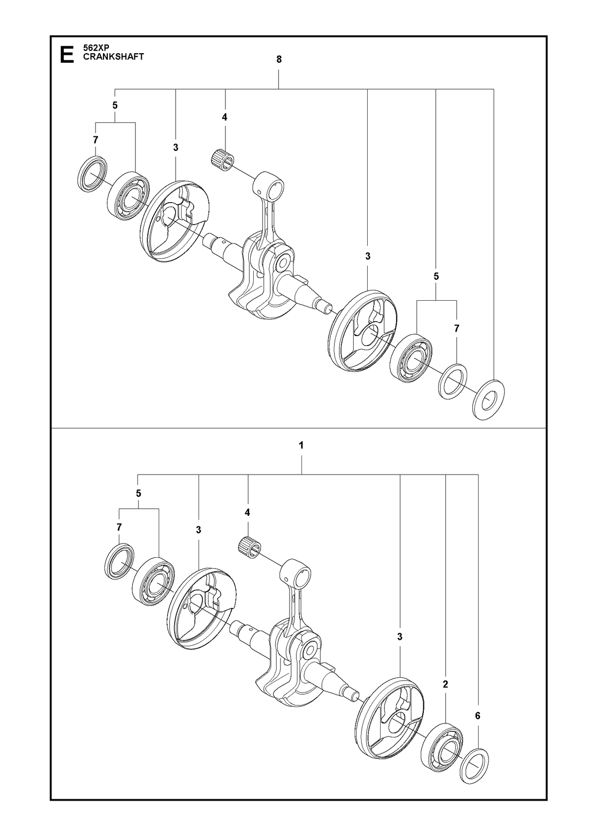 Husqvarna 575545219 onderdelentekening - positie 8