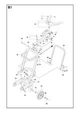 Husqvarna 504750701 onderdelentekening - positie 20