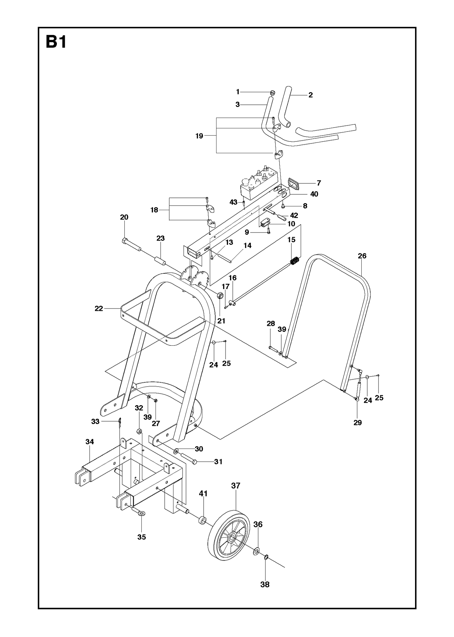 Husqvarna 502544920 onderdelentekening - positie 3