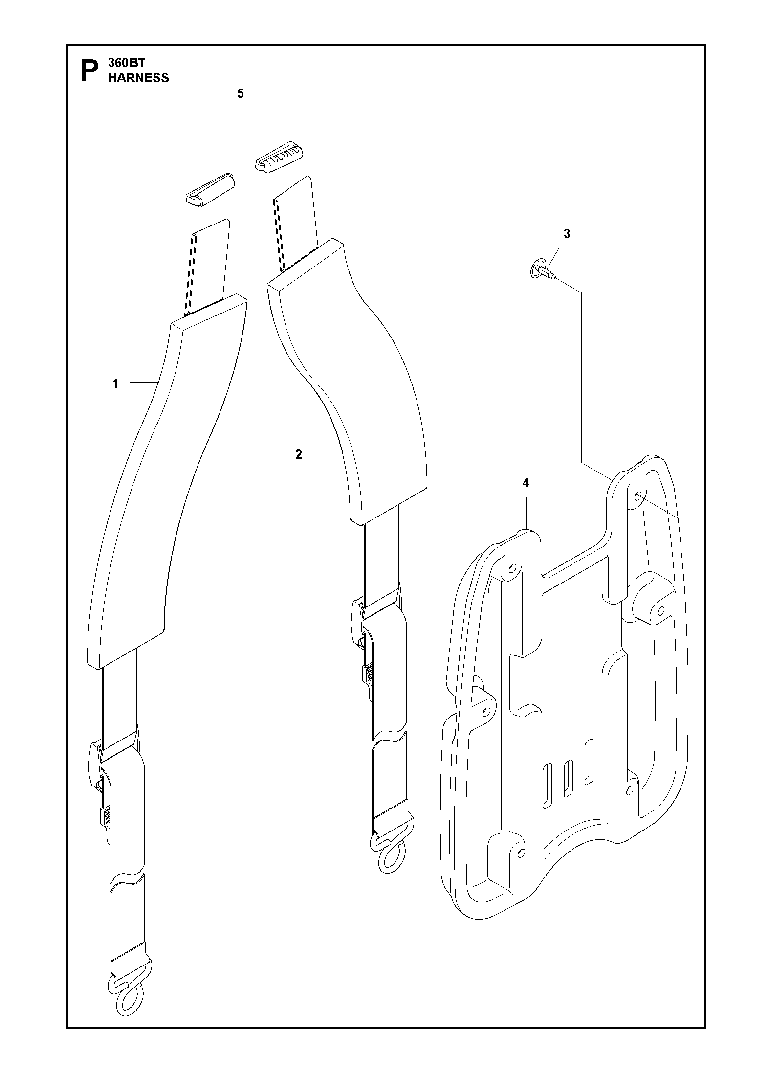 Husqvarna 505185601 onderdelentekening - positie 1