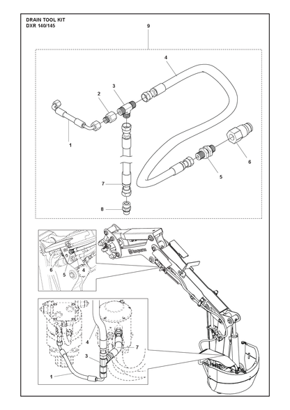 Husqvarna 582573401 onderdelentekening - positie 1