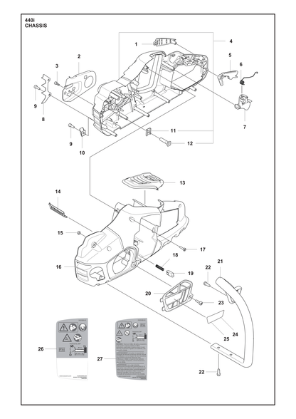 Husqvarna 591759901 onderdelentekening - positie 15