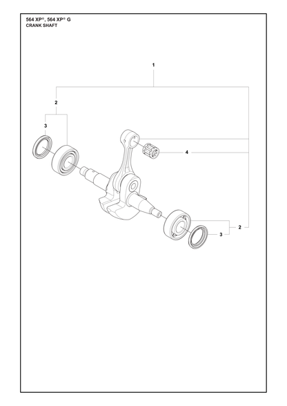 Husqvarna 546058701 onderdelentekening - positie 1