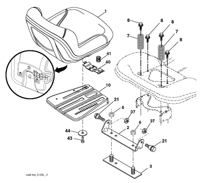 Husqvarna 874760612 onderdelentekening - positie 43