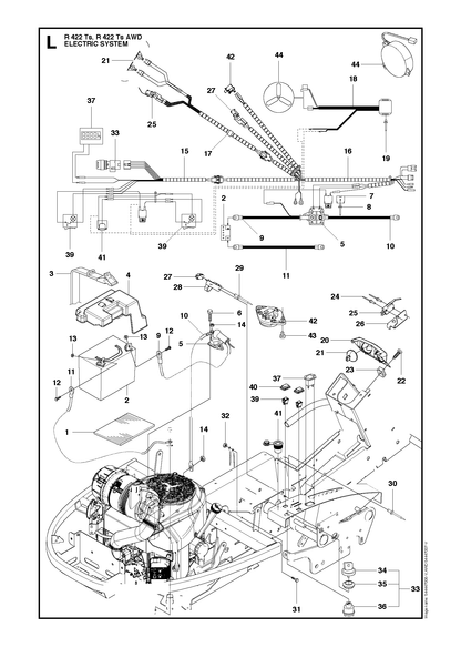 Husqvarna 577013701 onderdelentekening - positie 15