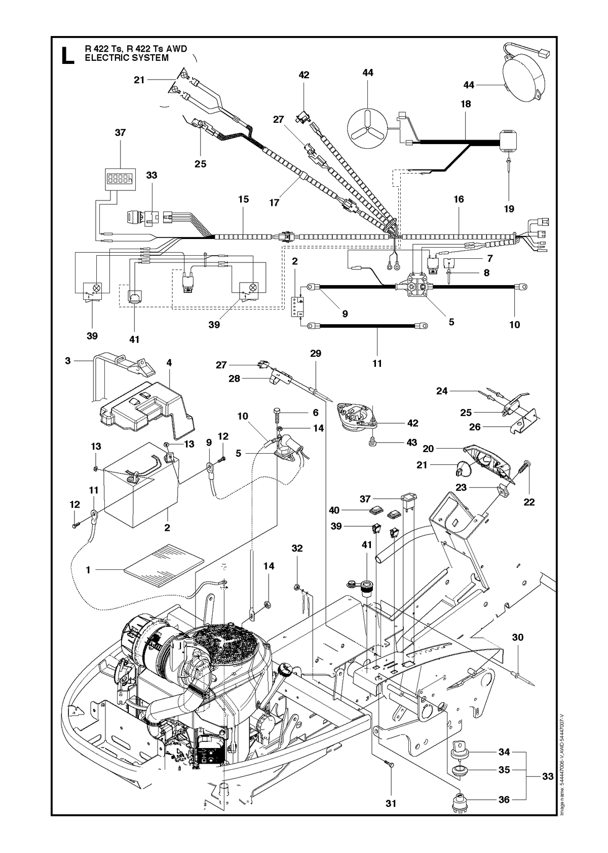 Husqvarna 577013401 onderdelentekening - positie 16