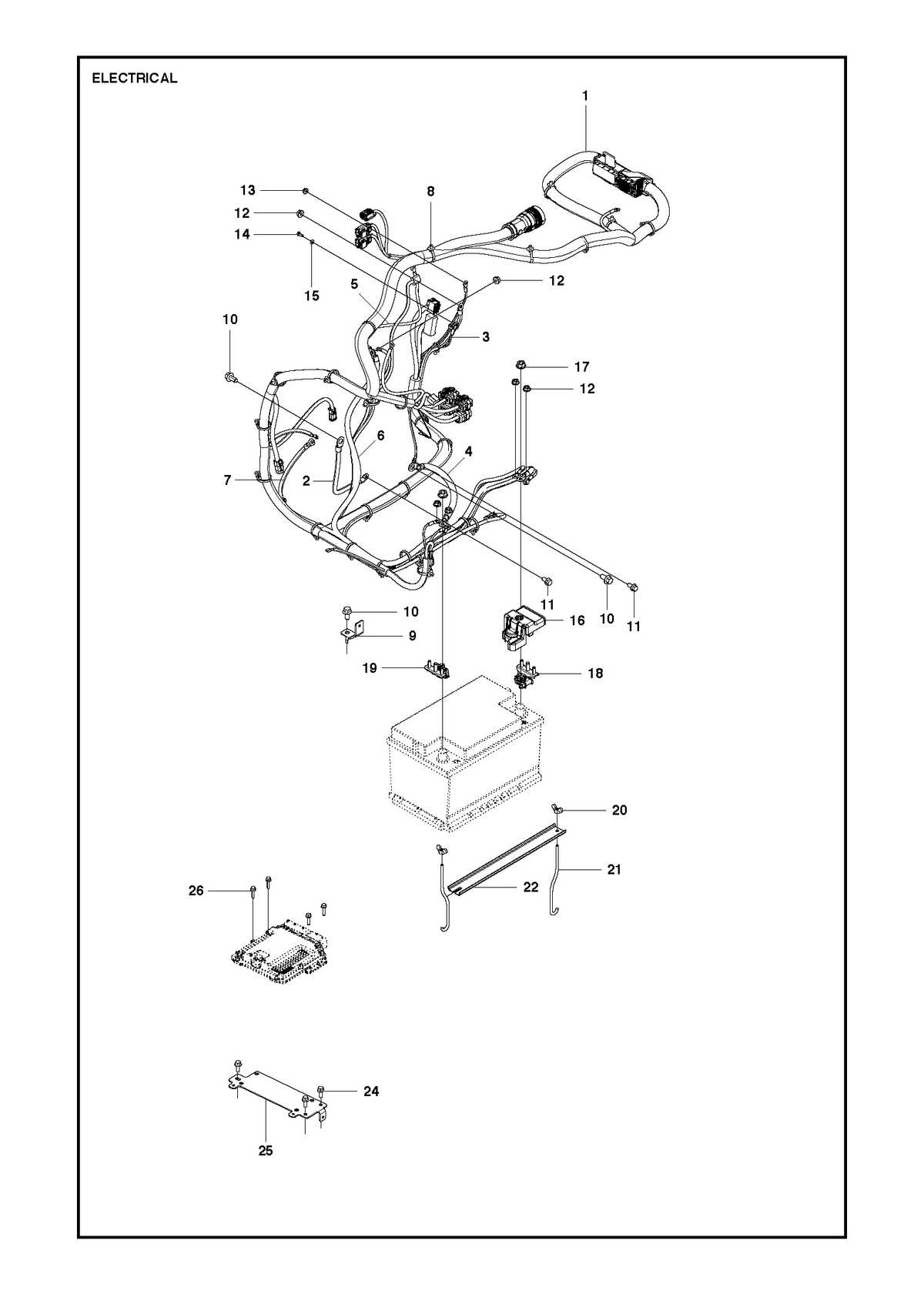 Husqvarna 725249161 onderdelentekening - positie 10