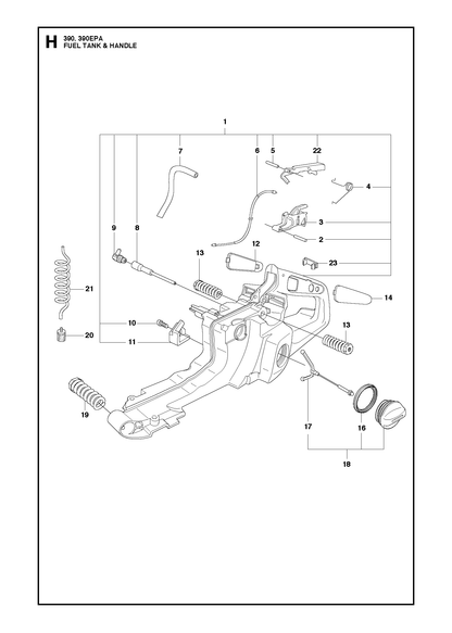 Husqvarna 501492703 onderdelentekening - positie 23