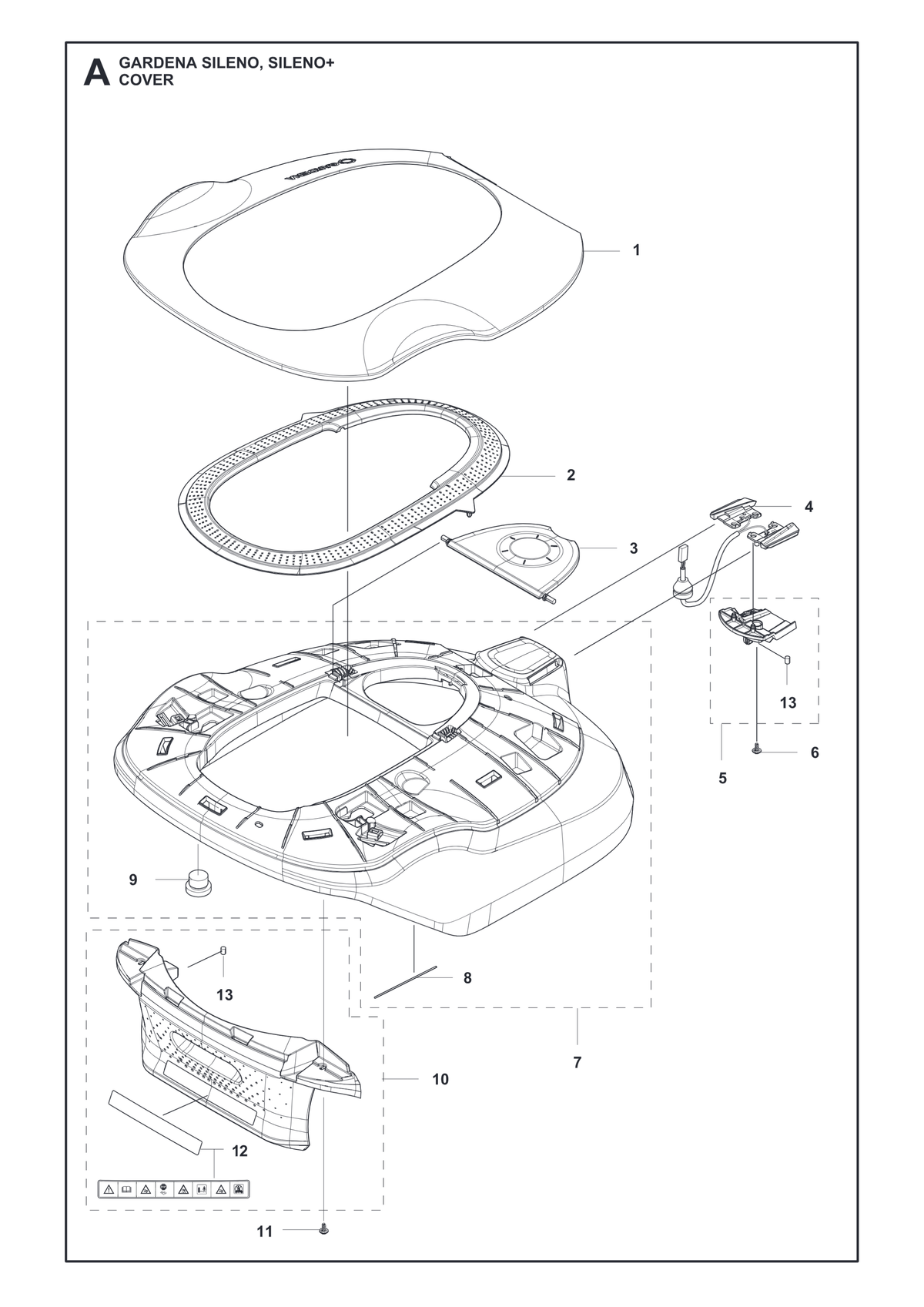 Husqvarna 501105801 onderdelentekening - positie 10