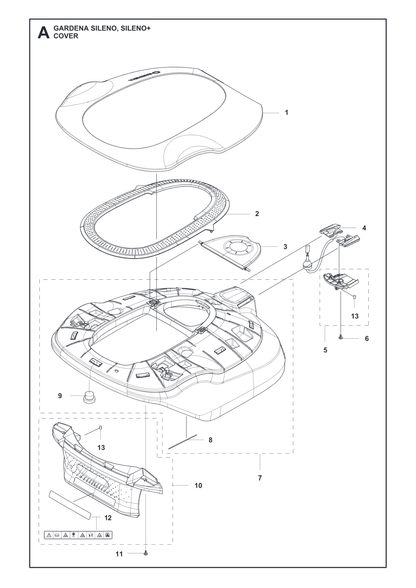 Husqvarna 587986601 onderdelentekening - positie 3
