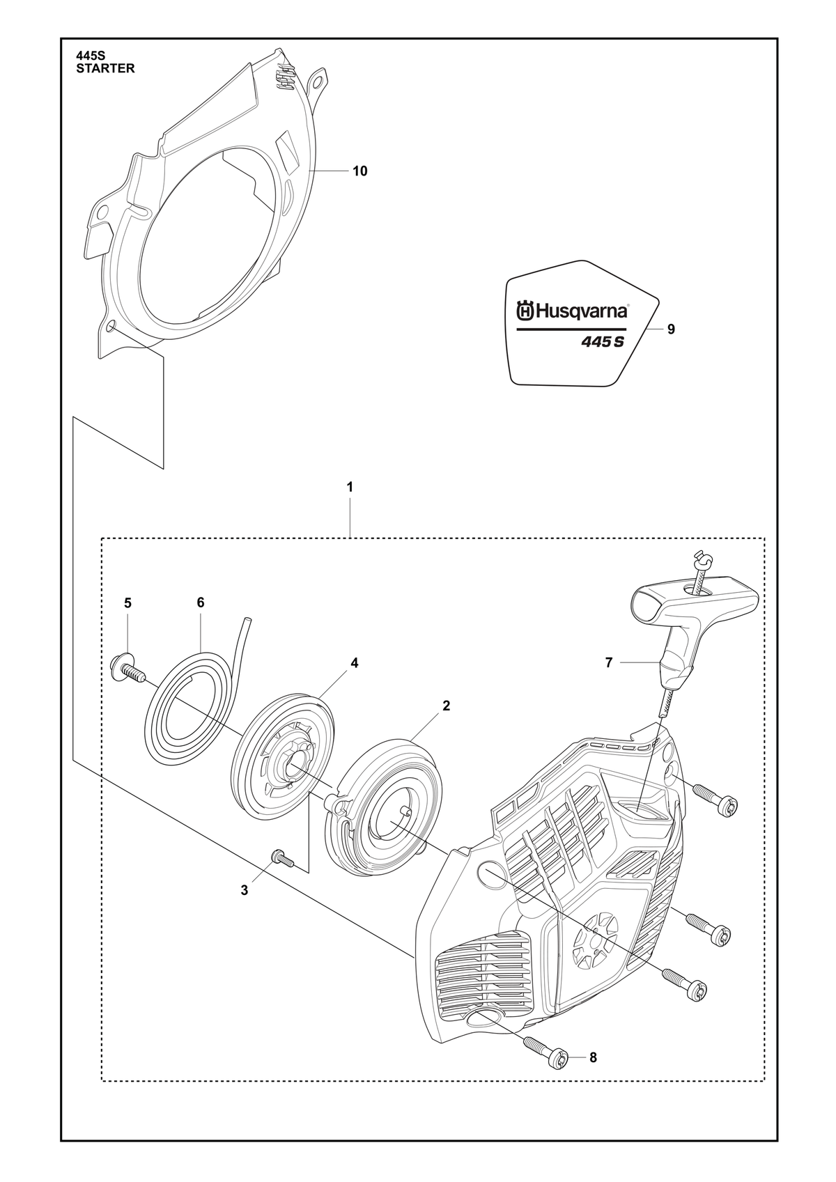 Husqvarna 537546901 onderdelentekening - positie 4