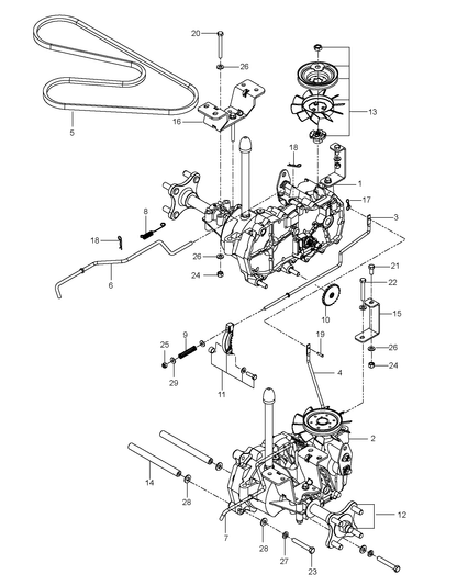 Husqvarna 510375601 onderdelentekening - positie 1