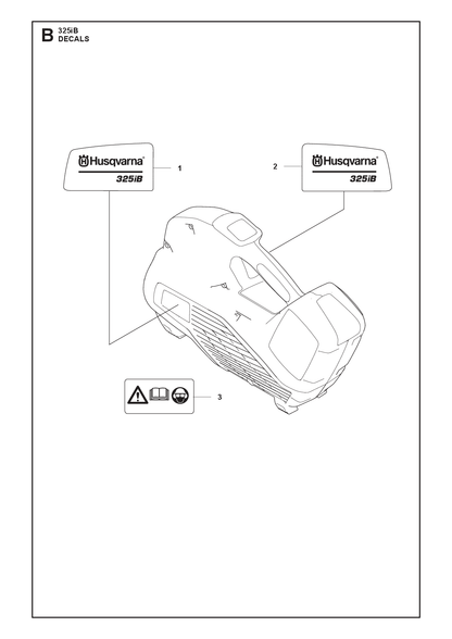 Husqvarna 529633901 onderdelentekening - positie 2