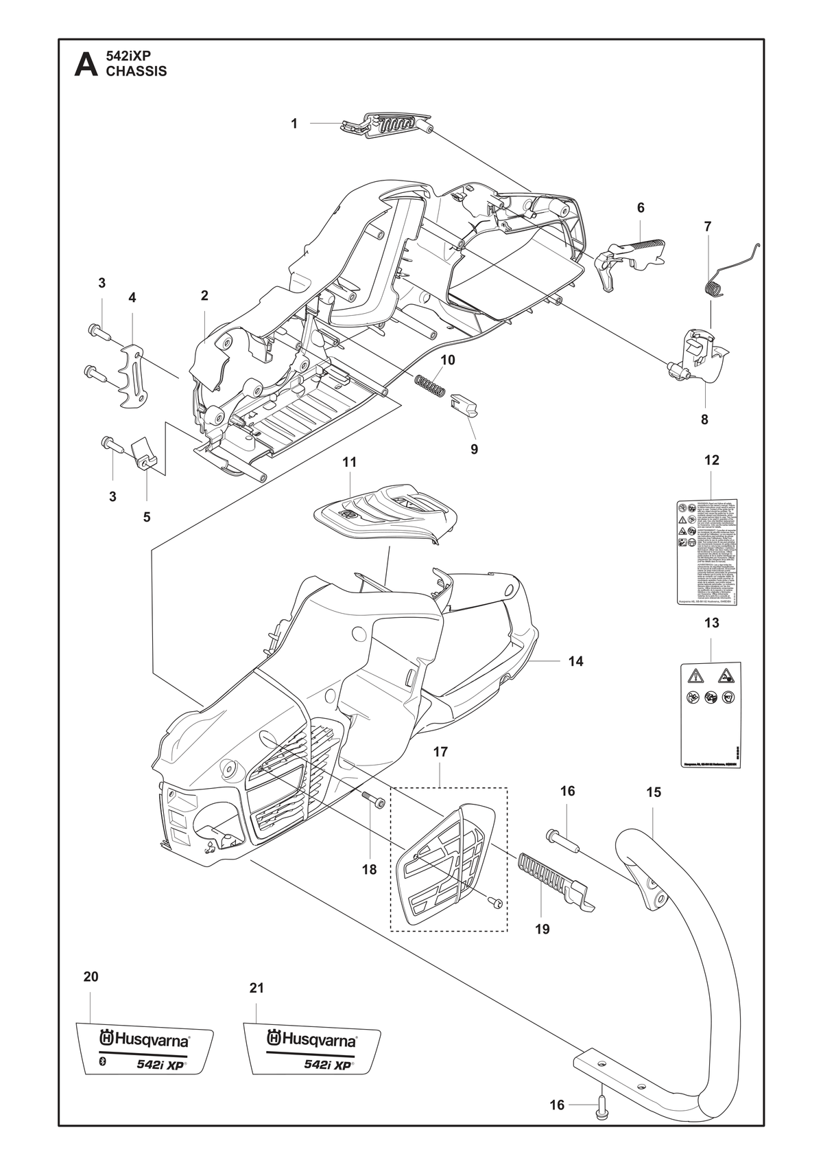 Husqvarna 595307201 onderdelentekening - positie 11