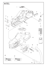 Husqvarna 594929301 onderdelentekening - positie 14