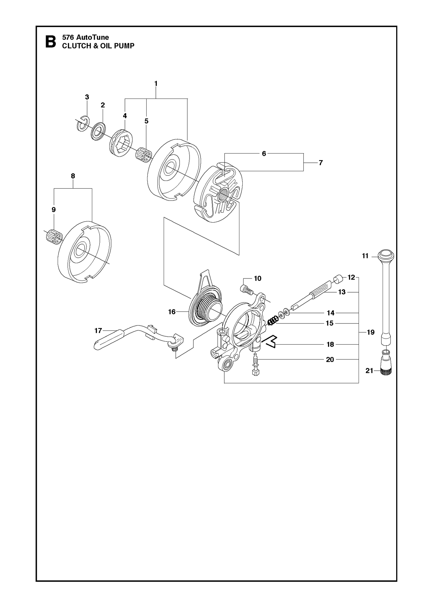 Husqvarna 501895301 onderdelentekening - positie 11