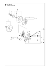 Husqvarna 504547202 onderdelentekening - positie 1