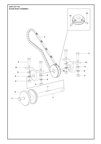 Husqvarna 505491502 onderdelentekening - positie 8