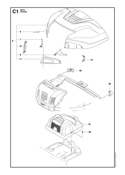 Husqvarna 577614701 onderdelentekening - positie 6