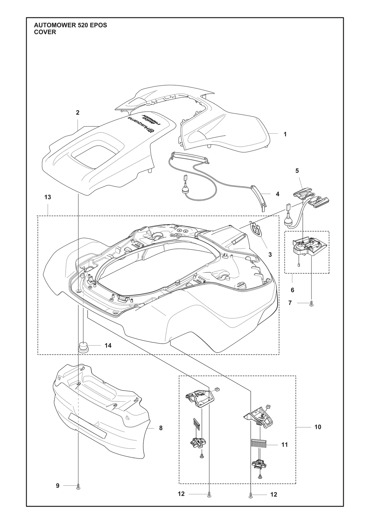 Husqvarna 595312202 onderdelentekening - positie 4