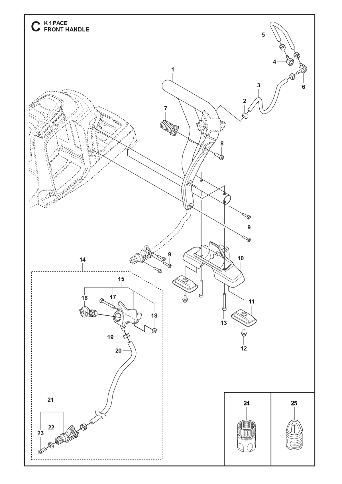 Husqvarna 578198109 onderdelentekening - positie 20
