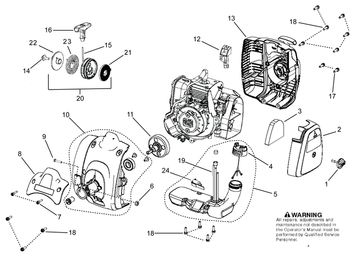 Husqvarna 584993804 onderdelentekening - positie 10