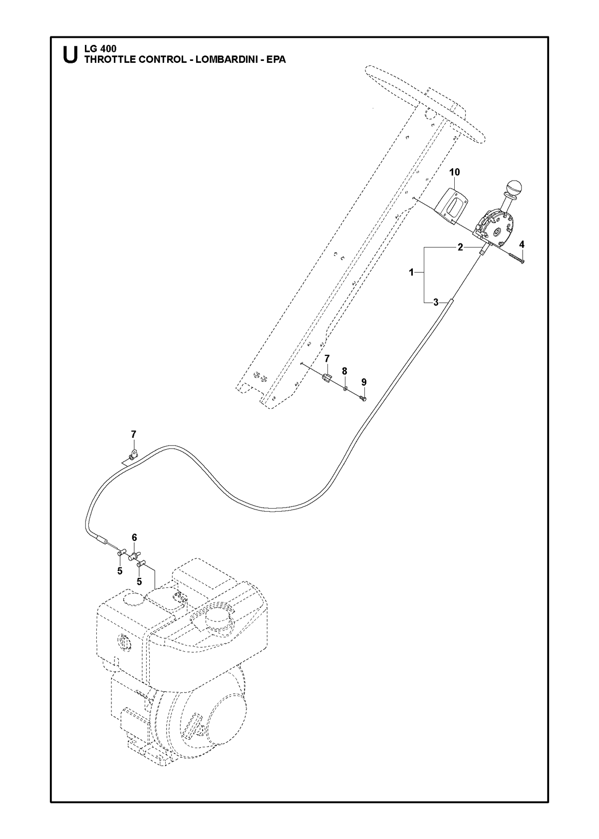 Husqvarna 594175701 onderdelentekening - positie 1