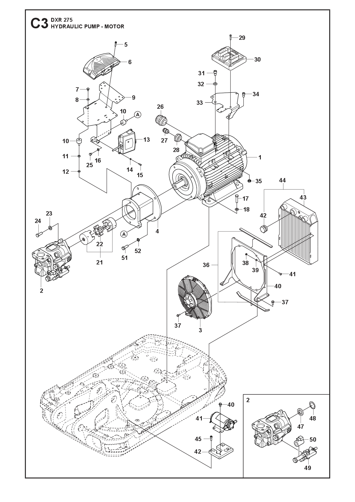 Husqvarna 510016801 onderdelentekening - positie 22