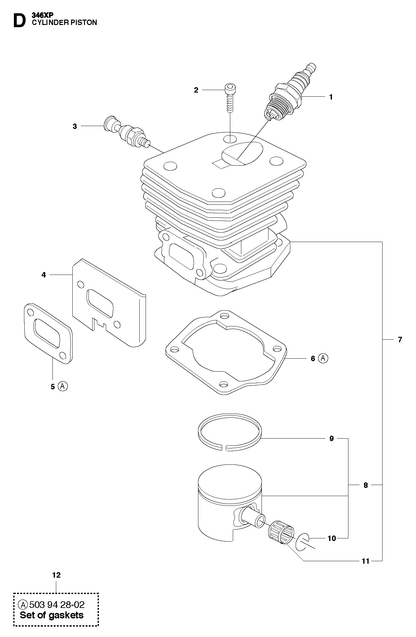 Husqvarna 503289056 onderdelentekening - positie 9