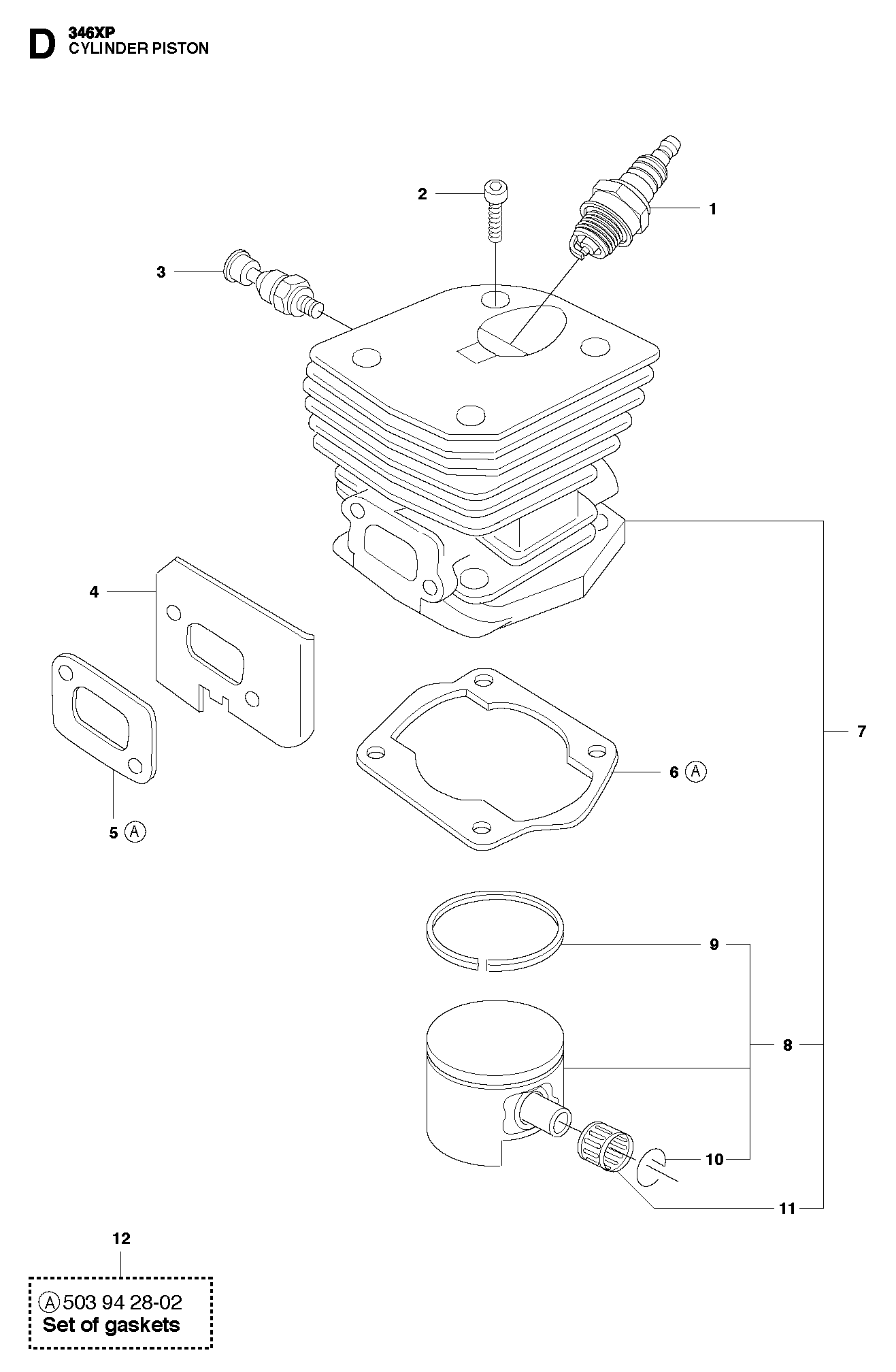 Husqvarna 503869872 onderdelentekening - positie 7