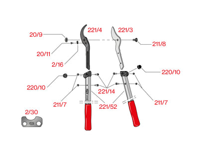 Felco 221-70 Takkenschaar-kopen-keizers.nu