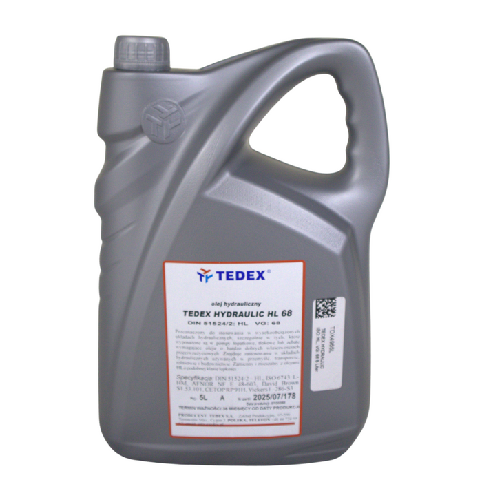 Tedex HYDRAULIC Motorolie ISO: HL, VG: 68 - 5 liter