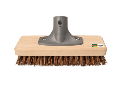 Solide Terrasbezem/Schrobbezem union 20 cm met stokhouder, zonder steel-keizers.nu