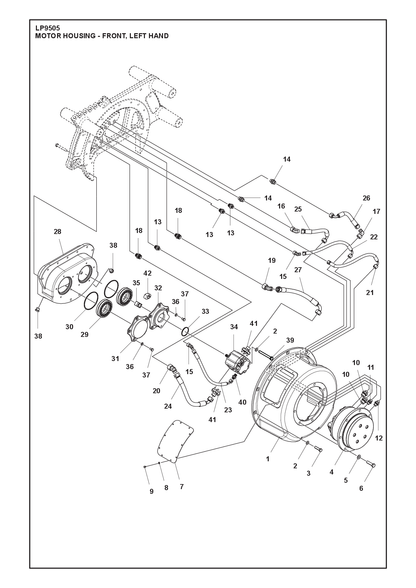 Husqvarna 596891606 onderdelentekening - positie 20
