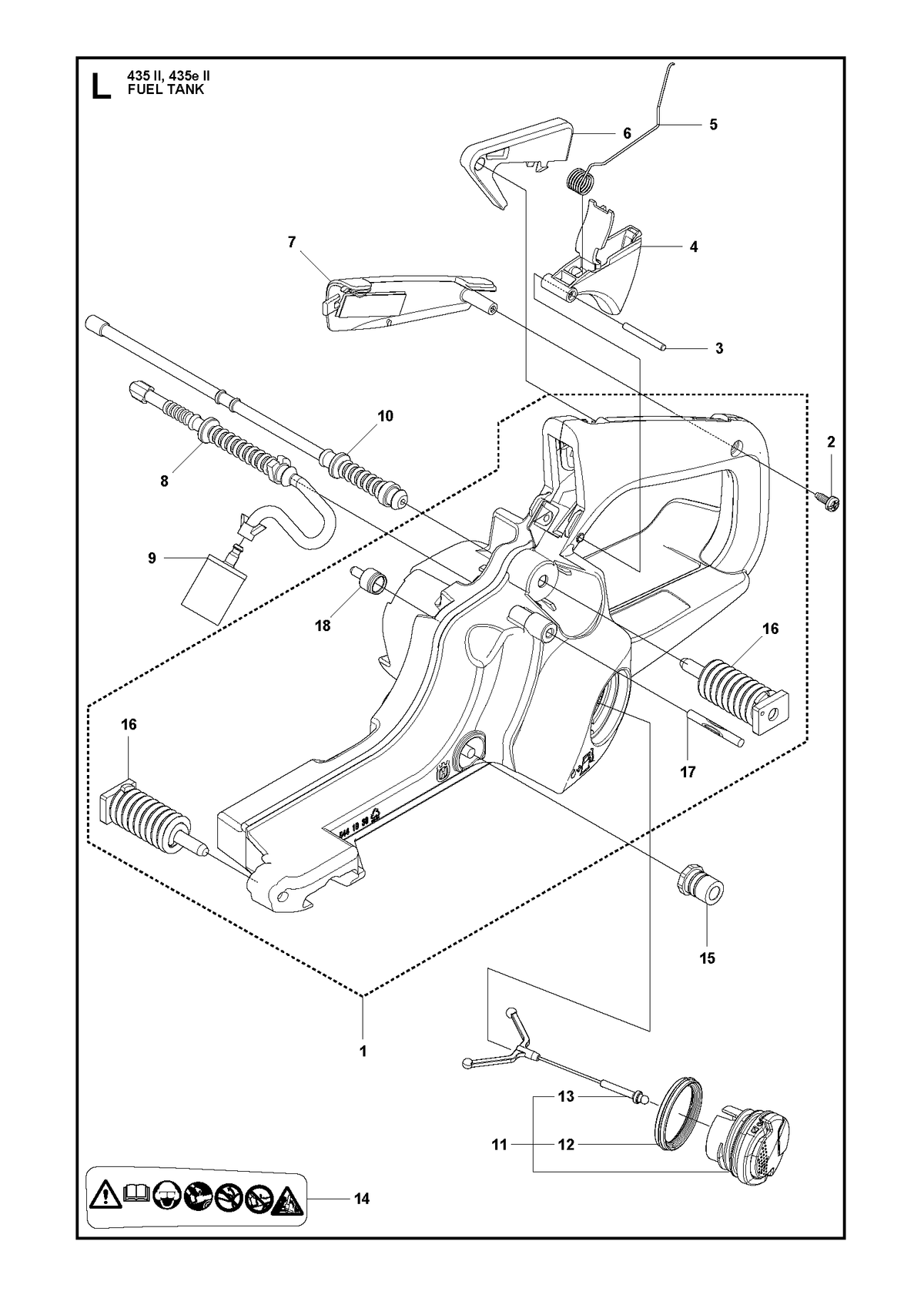 Husqvarna 544968501 onderdelentekening - positie 4