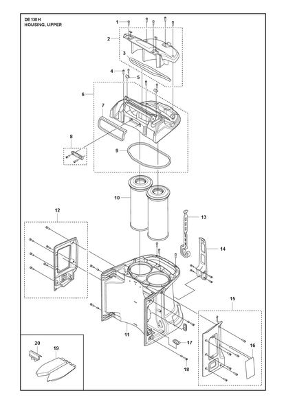 Husqvarna 546954201 onderdelentekening - positie 2