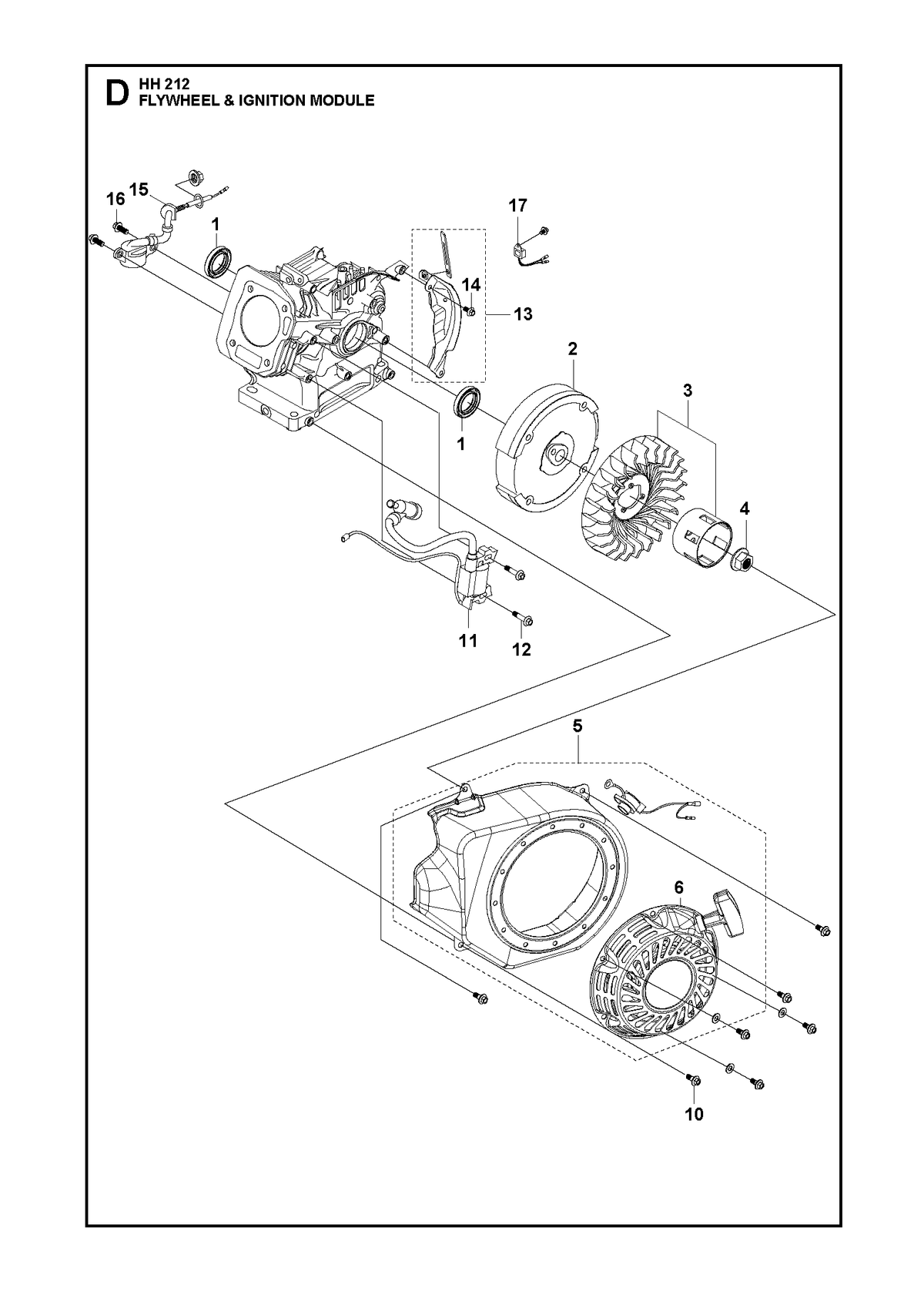 Husqvarna 590637701 onderdelentekening - positie 15