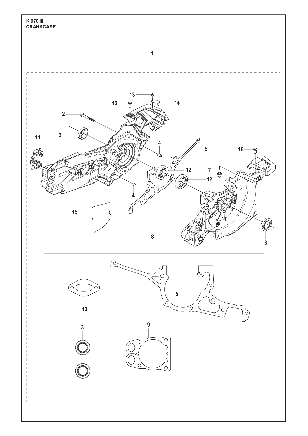 Husqvarna 503250002 onderdelentekening - positie 12