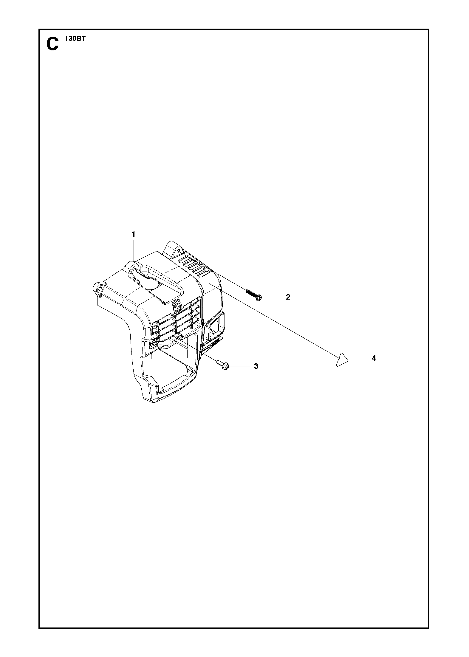 Husqvarna 504107001 onderdelentekening - positie 1