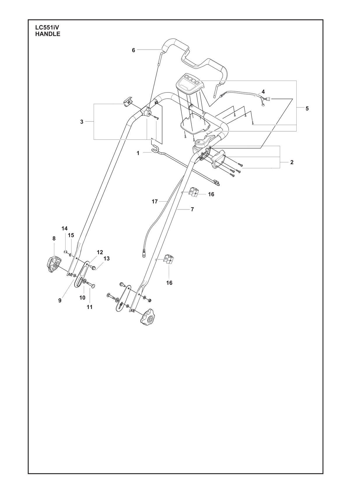 Husqvarna 591104601 onderdelentekening - positie 1