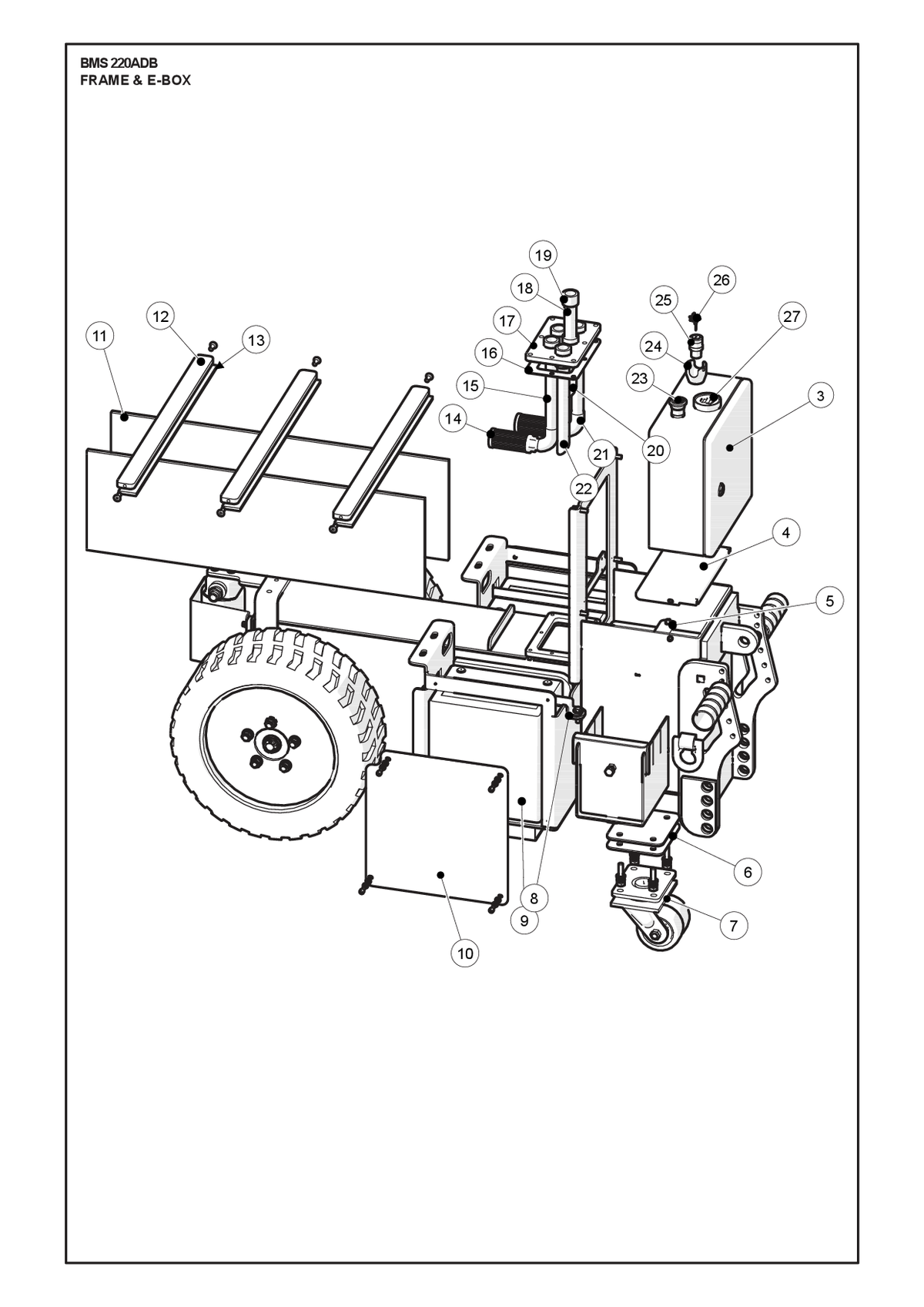Husqvarna 533814401 onderdelentekening - positie 26