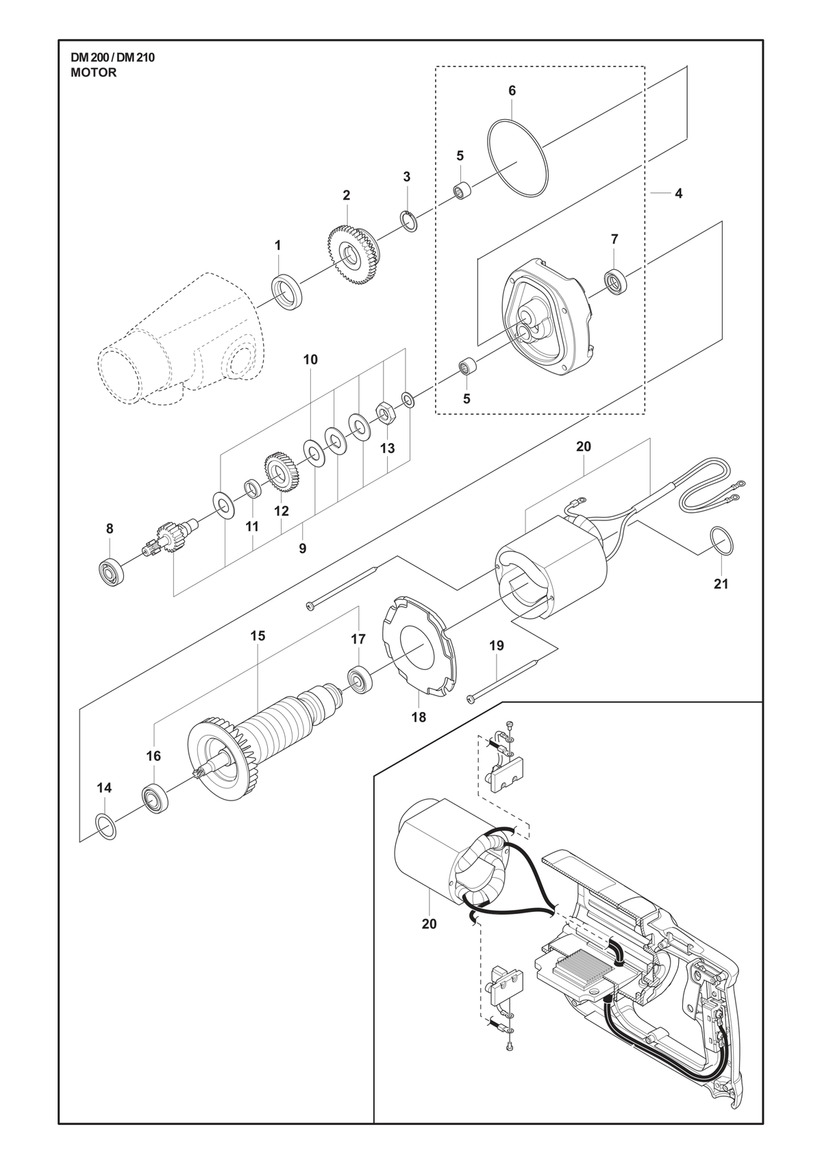 Husqvarna 599772501 onderdelentekening - positie 20